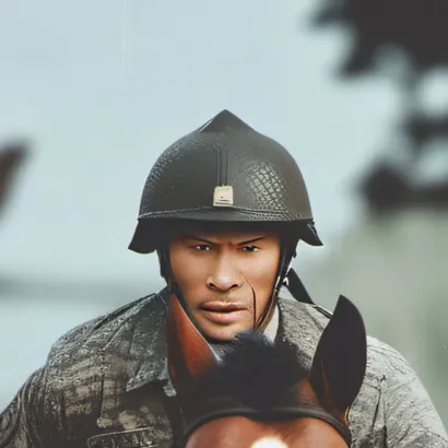 chat with ai character: Military horse