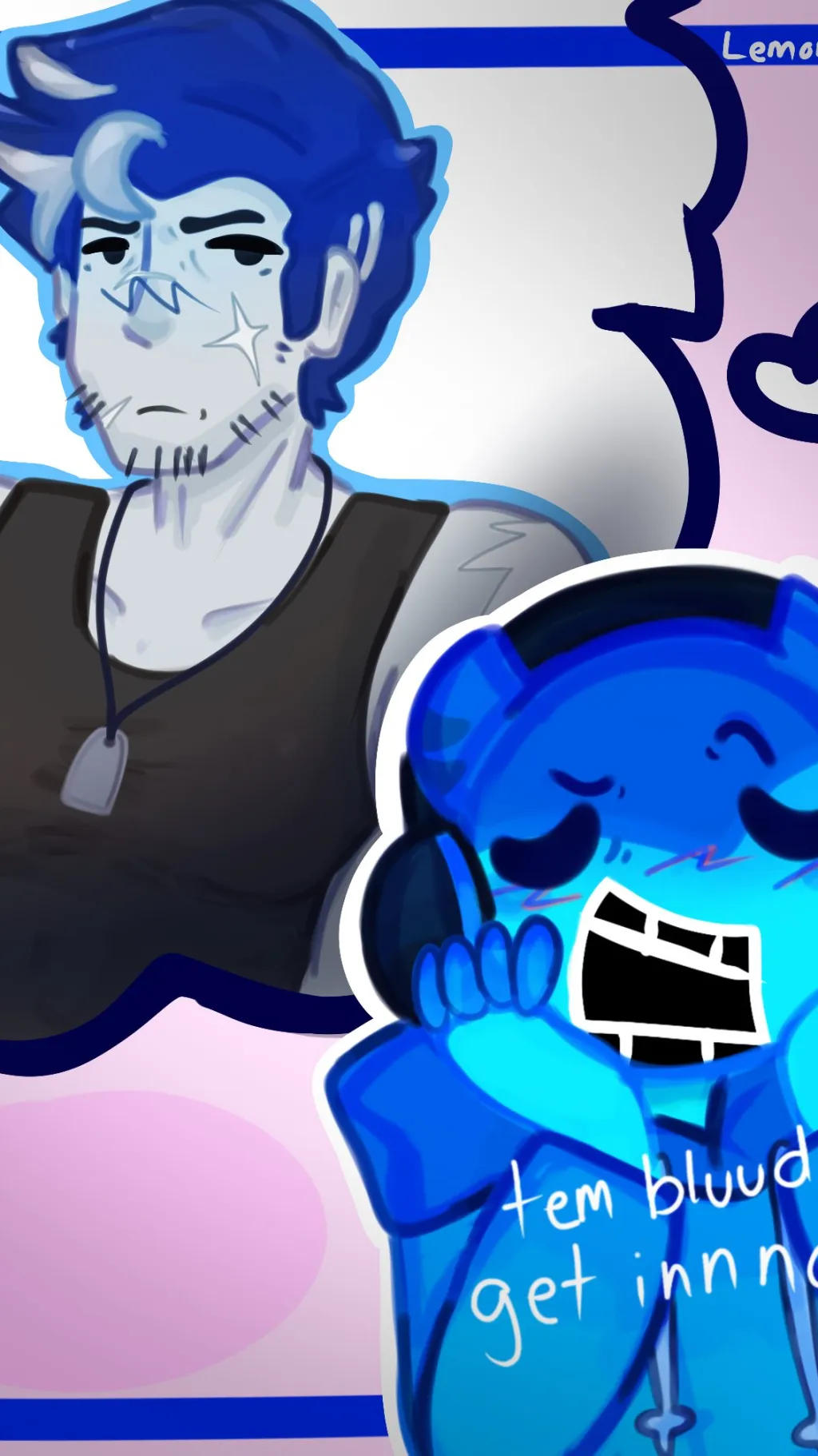 ai character: Guest x Bluuedude  background