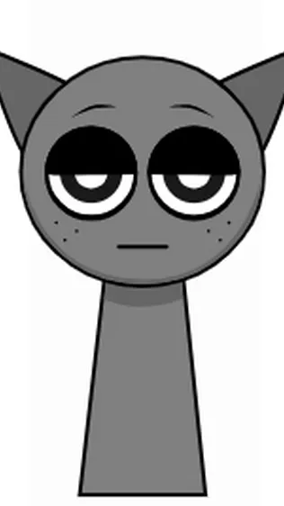 ai character: Gray background