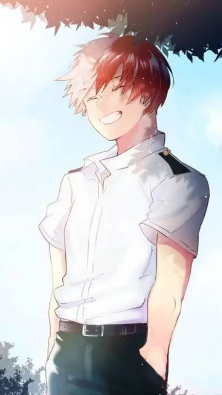 ai character: Shoto Todoroki  background