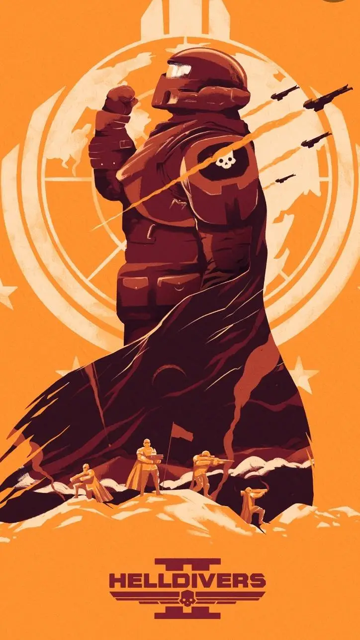 ai character: 🤖🪲Helldivers🪲🤖 background