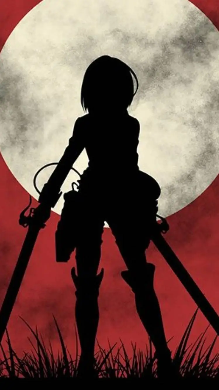 ai character: 🧣🖤Mikasa🖤🧣 background