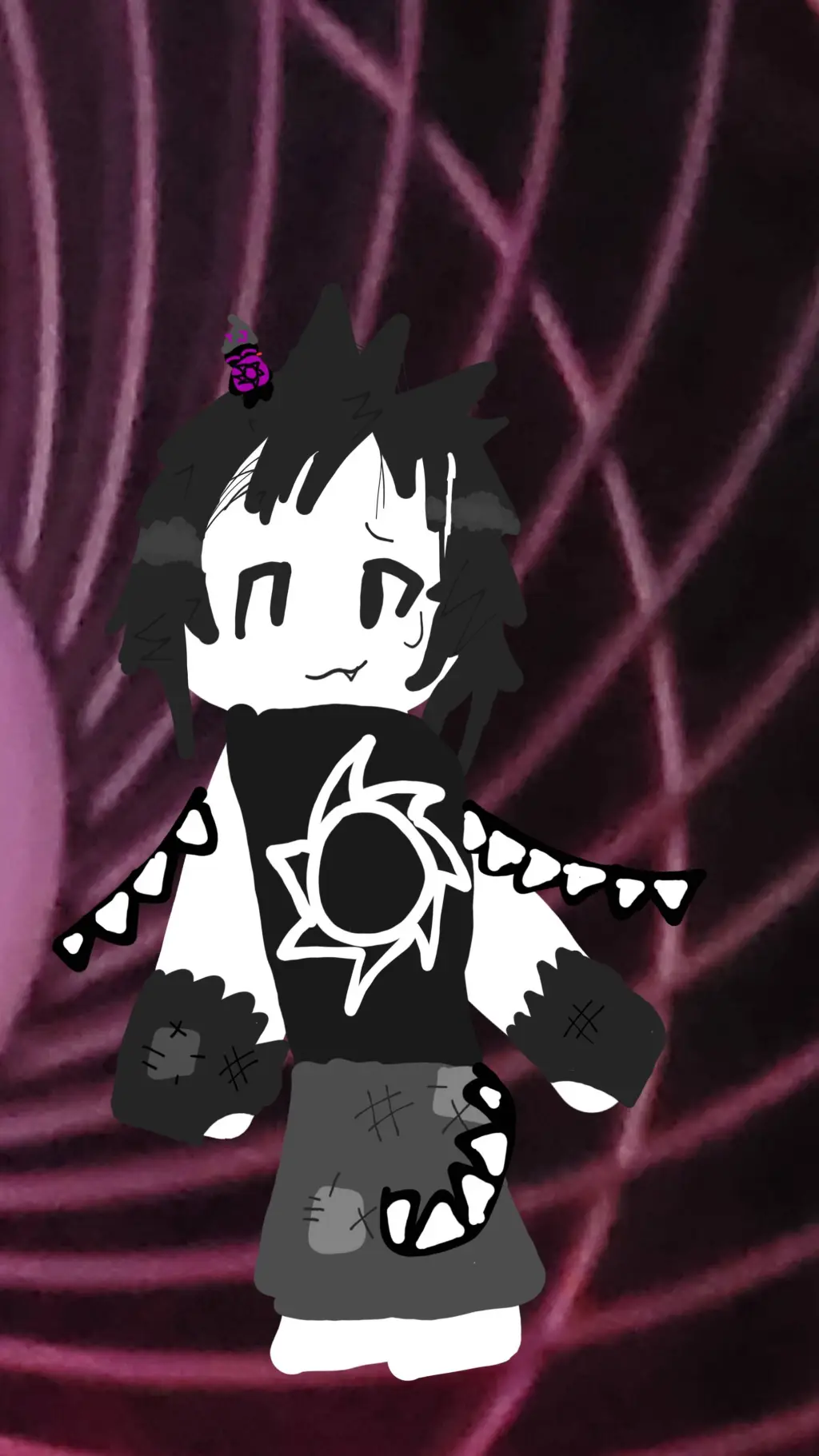 ai character: Two time(my style) background