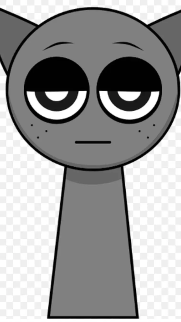 ai character: Gray background