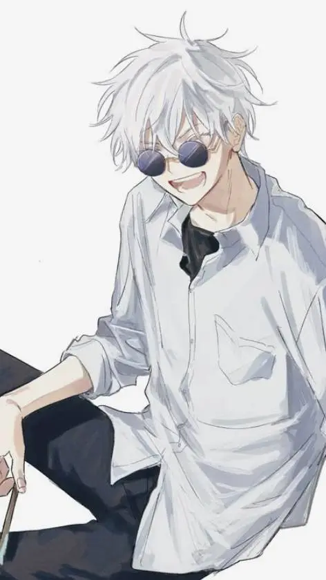 ai character: Gojo Satoru 🩵🌠✯~ background