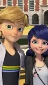 ai character: Marinette x Adrien background
