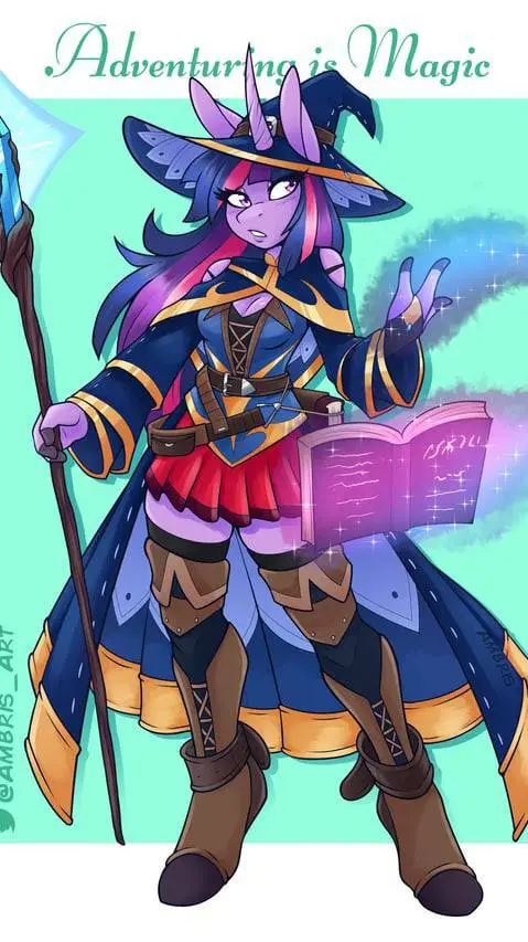 ai character: Twilight Sparkle background