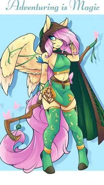 ai character: Fluttershy background