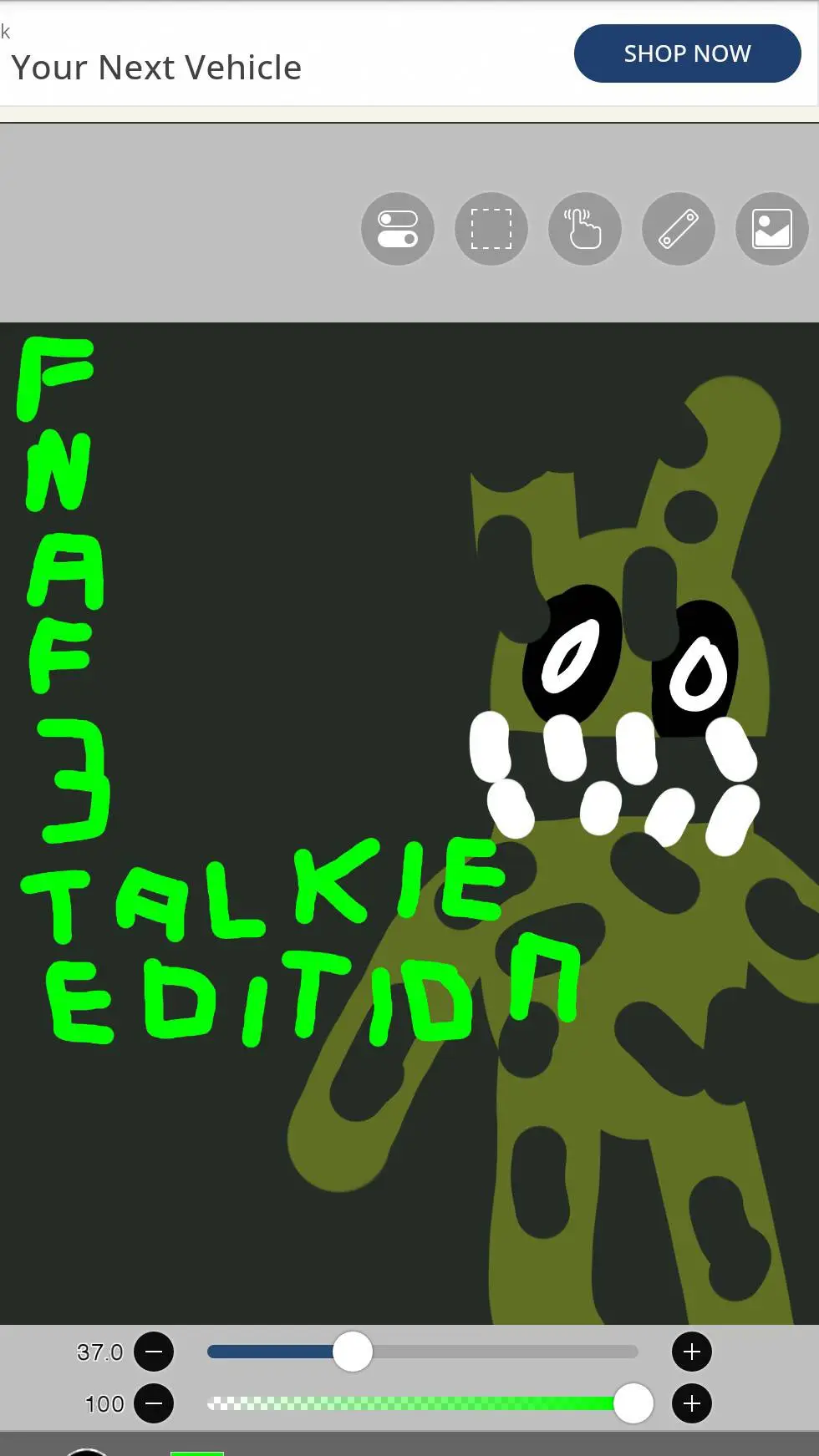 ai character: FNAF 3 background