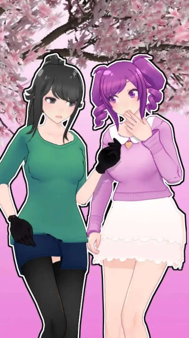 ai character: Ayano and Kokona  background