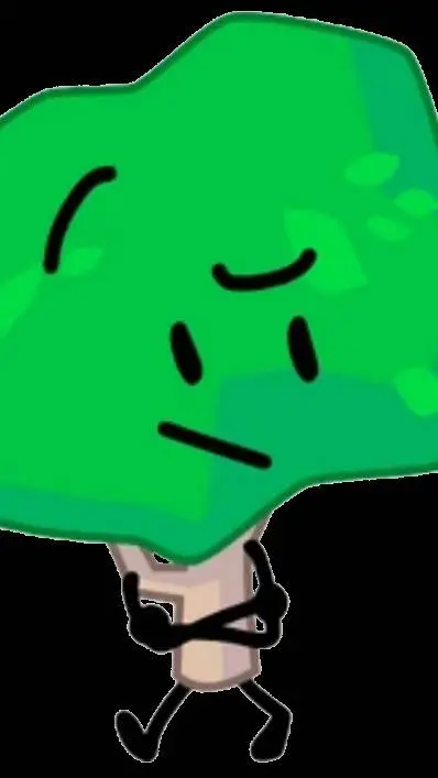 ai character: Tree, bfdi background