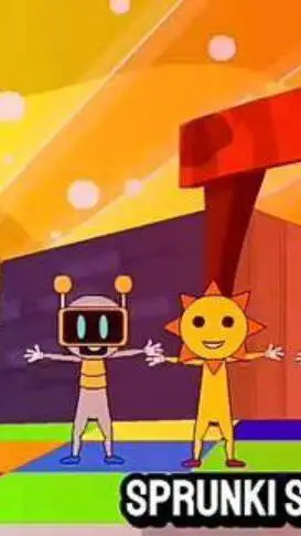 ai character: sprunki daycare  background
