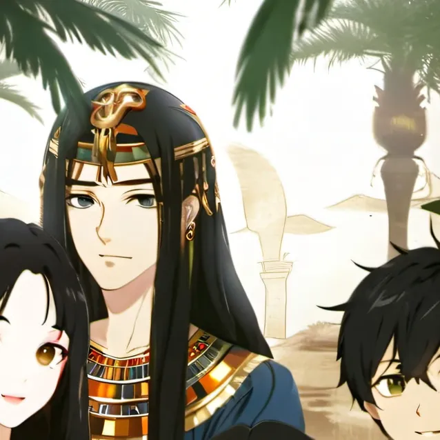 chat with ai character: Egyptian family