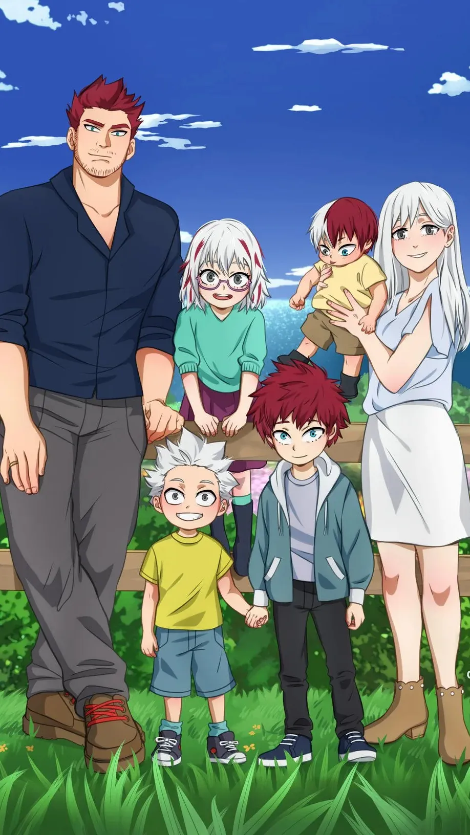 ai character: Todoroki fam 3 background