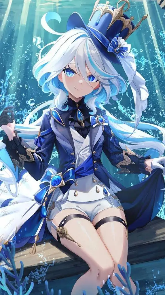 ai character: 💧Furina🌊✨ background