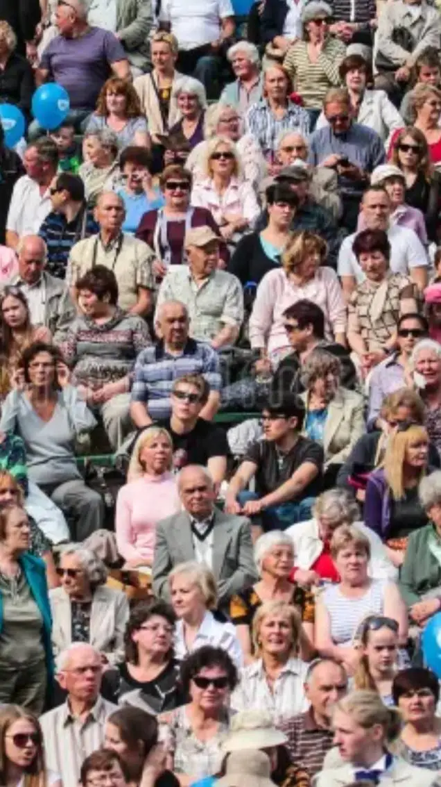 ai character: crowd background