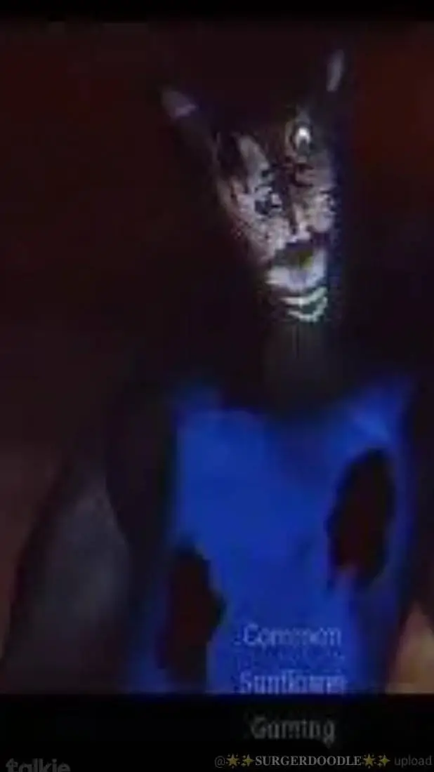 ai character: Analog horror wolf background