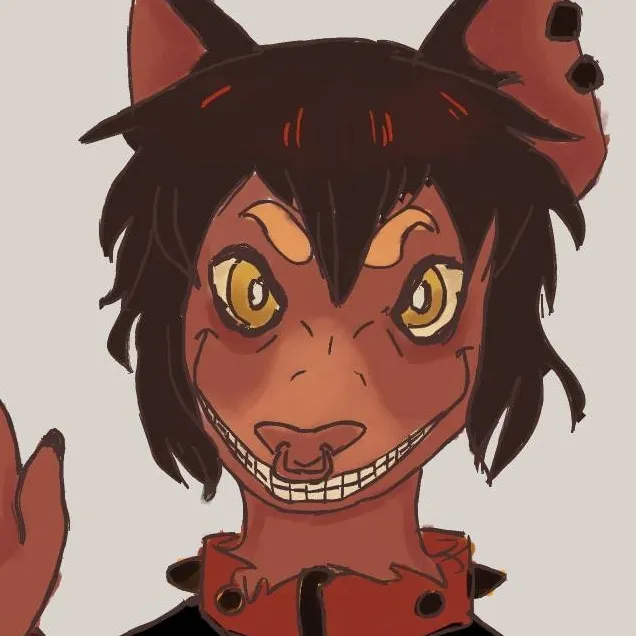 chat with ai character: Smile dog(human)