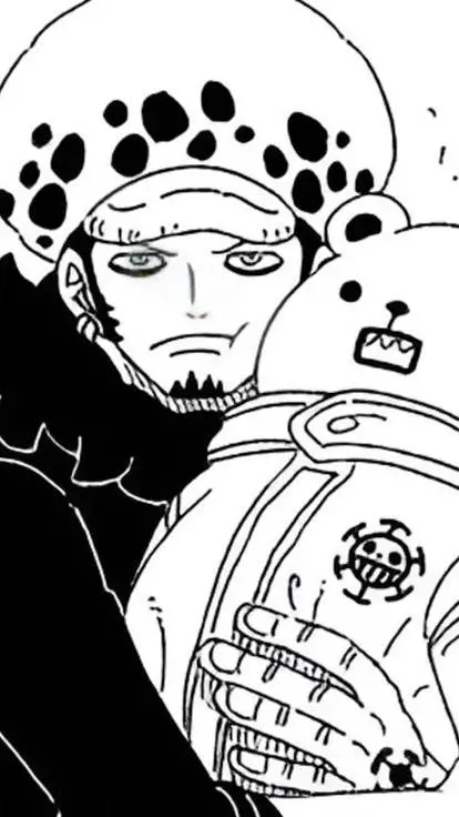 ai character: Law+bepo plush background