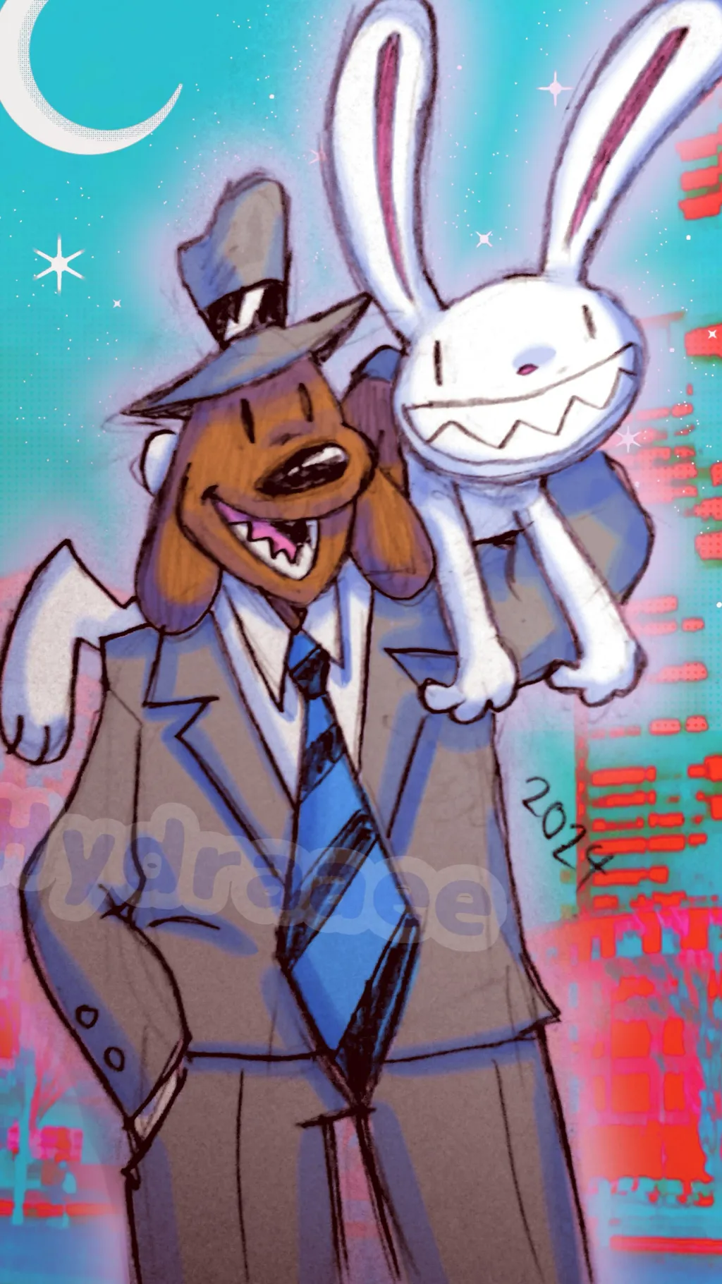 ai character: Sam and max background