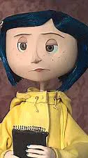 ai character: Coraline background