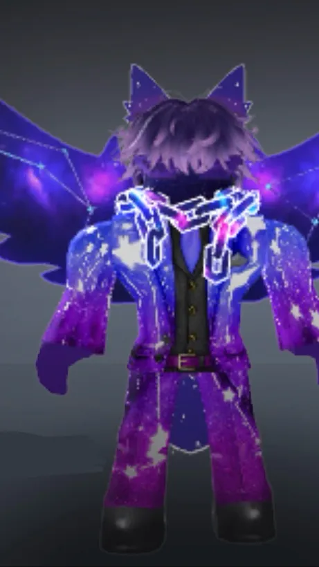 ai character: Gr3y 9uy background
