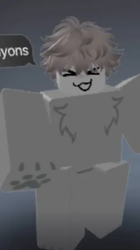 ai character: Gr3y 9uy background