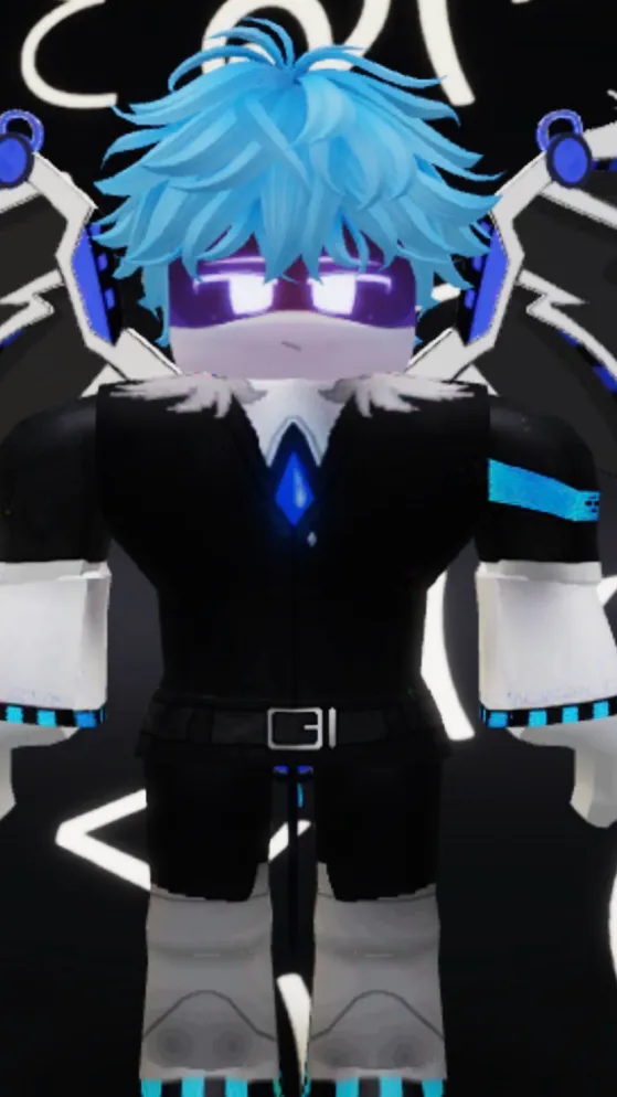 ai character: Gr3y 9uy background