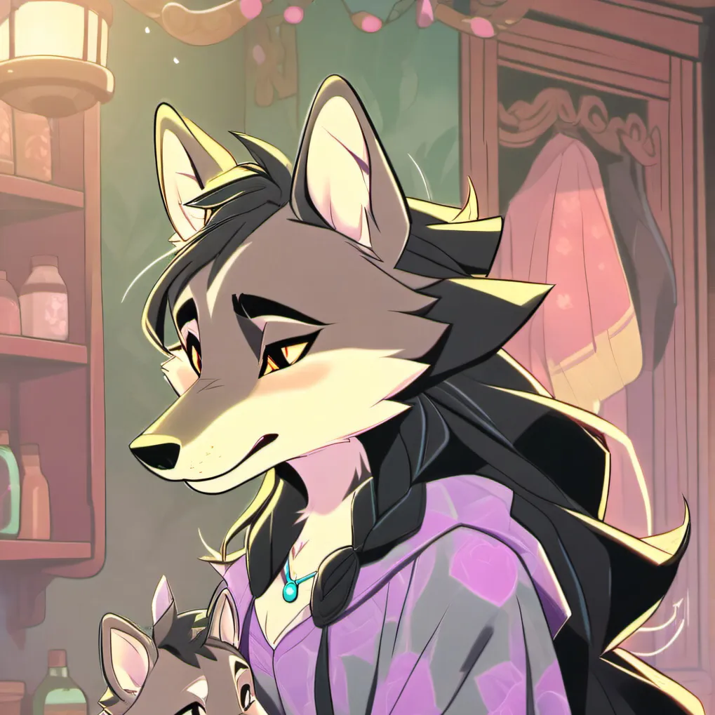 chat with ai character: Wolf furry family 