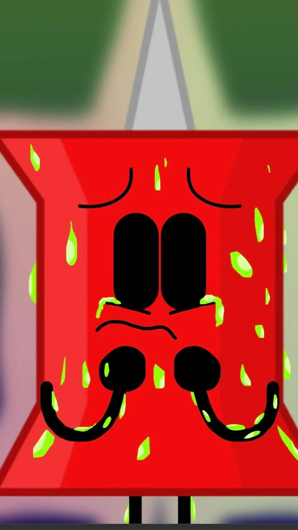 ai character: sad bfb pin background