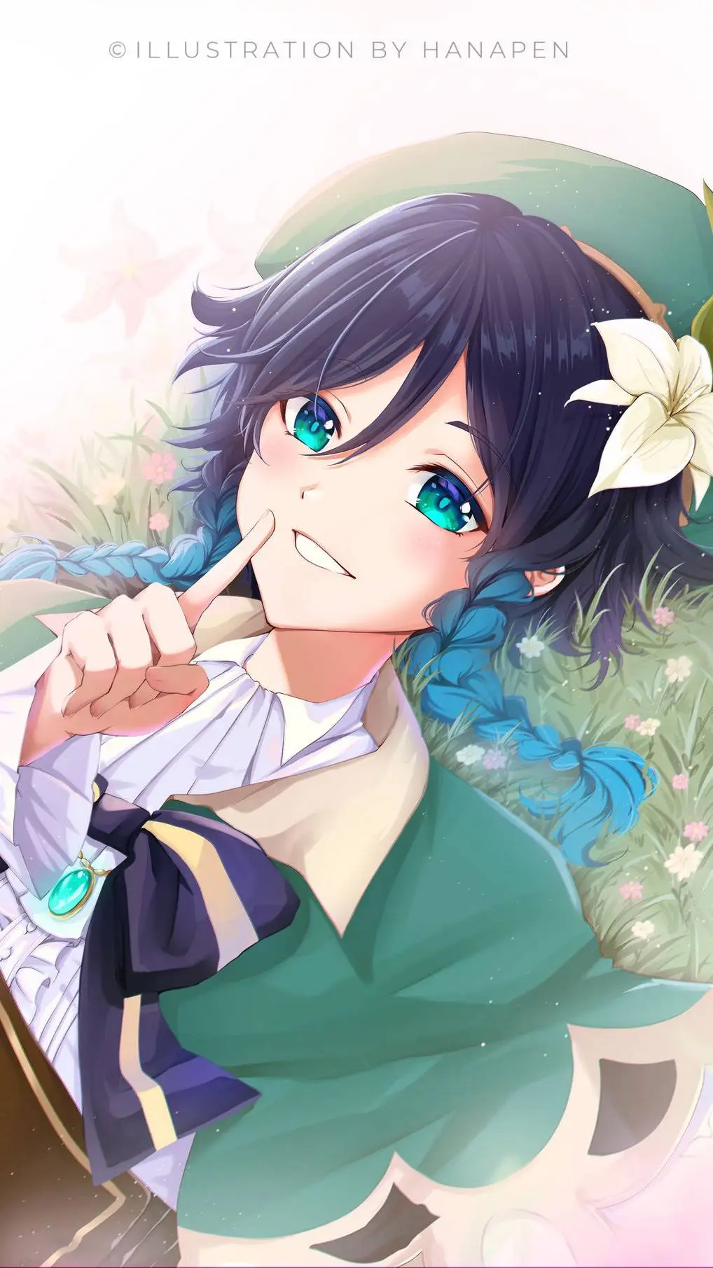 ai character: Venti background