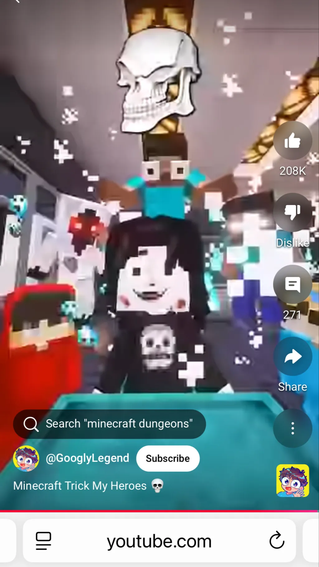 ai character: Googly background
