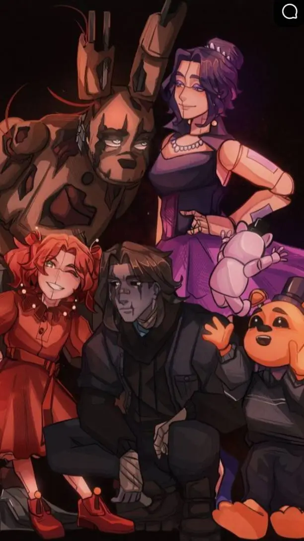 ai character: |Afton Family| background