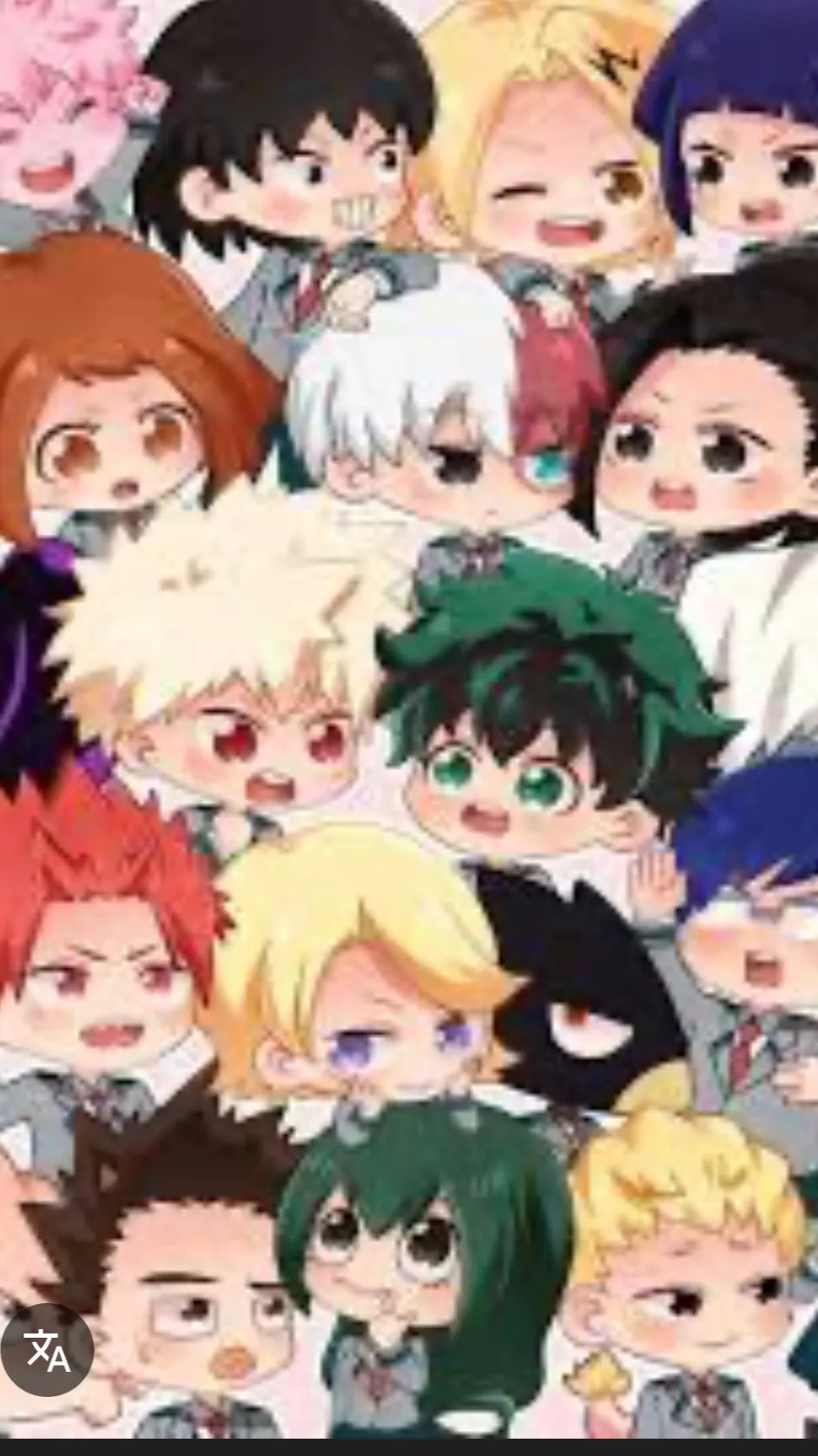 ai character: MHA new years  background