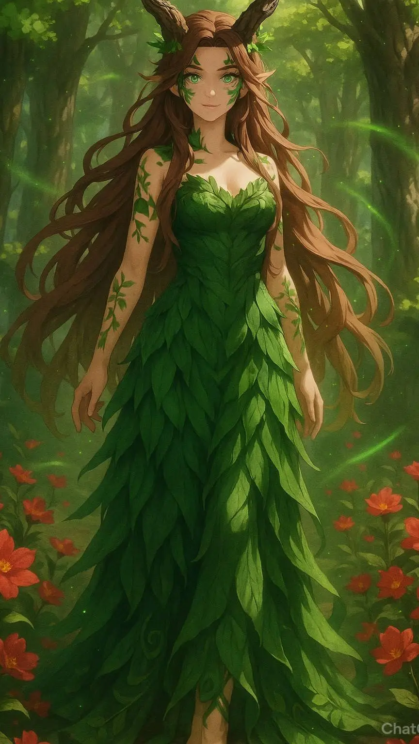 ai character: Floriane 🌳 background