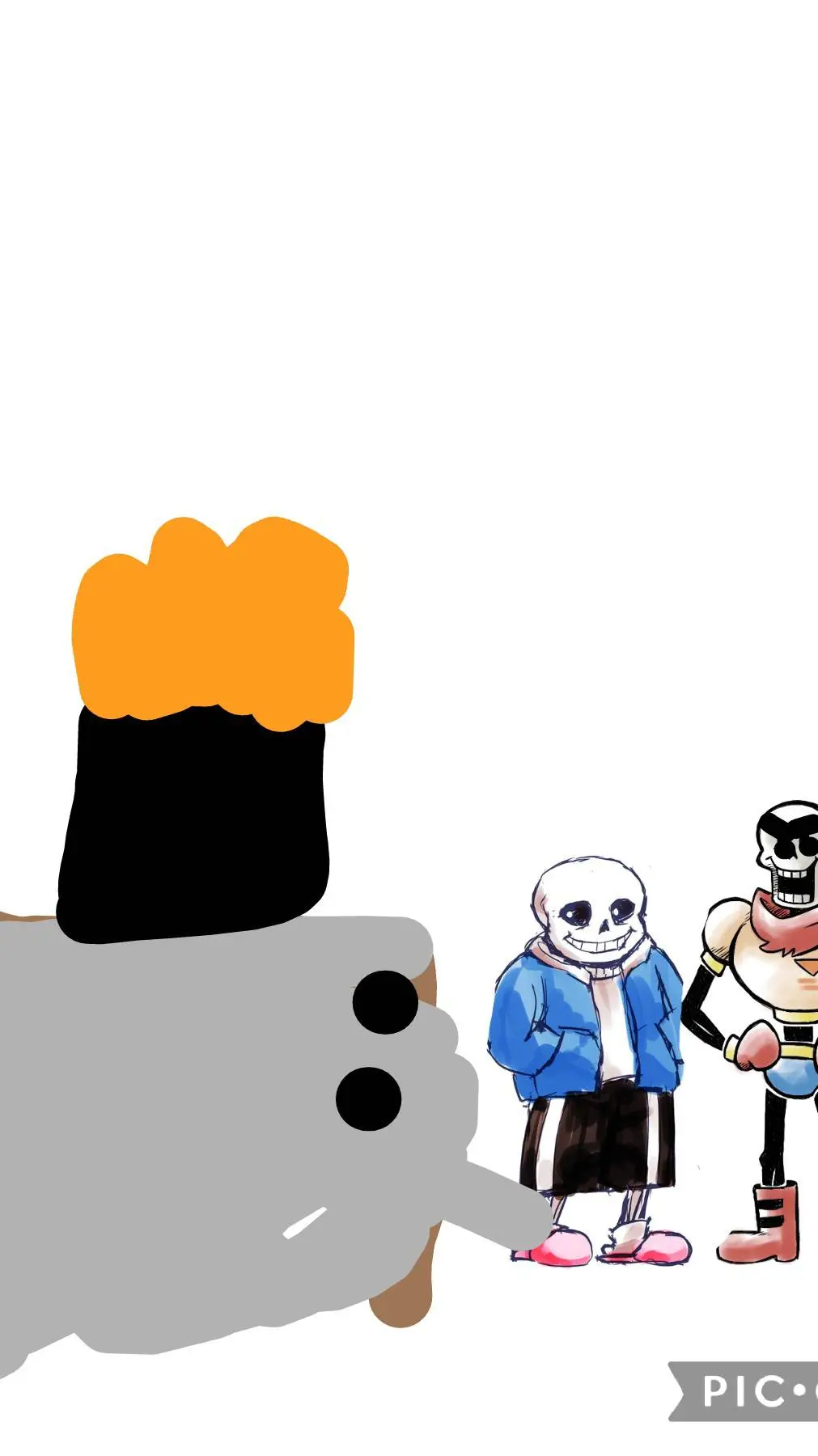 ai character: I'm Sans background