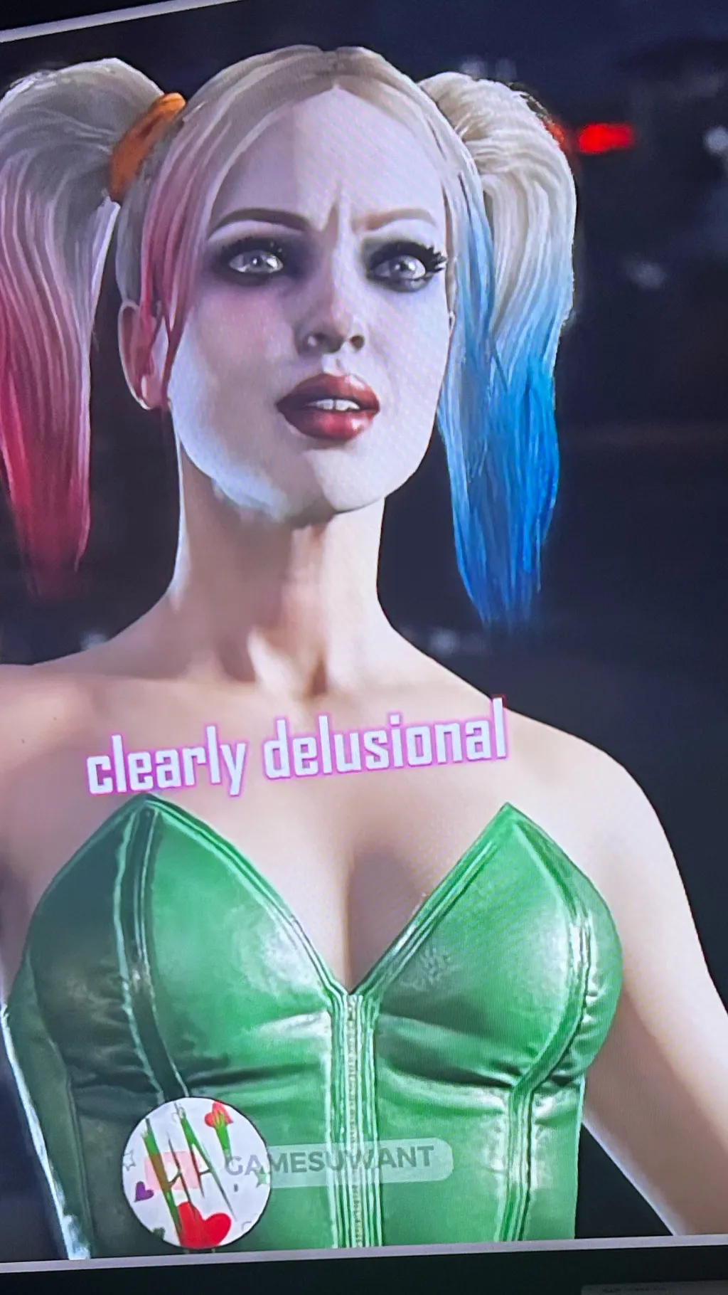 ai character: Harley qinnn  background