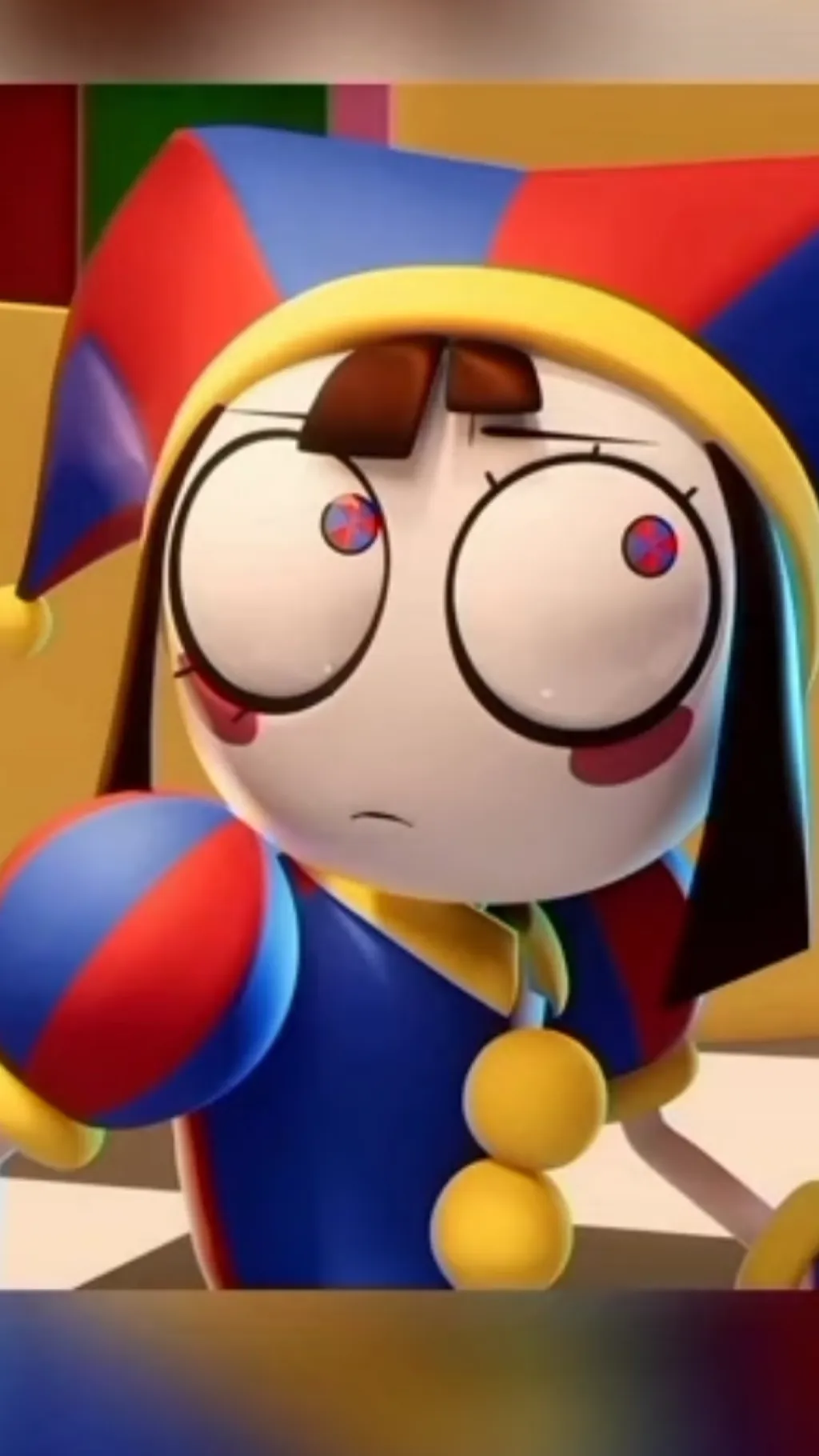 ai character: Pomni  background