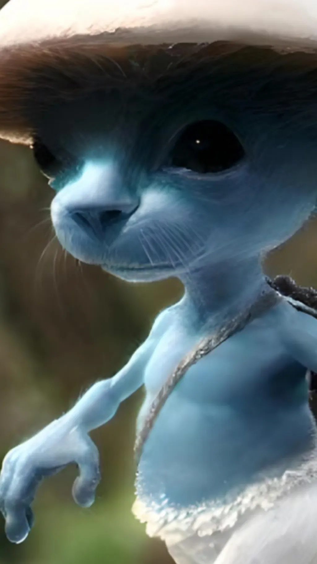 ai character: Smarf cat background