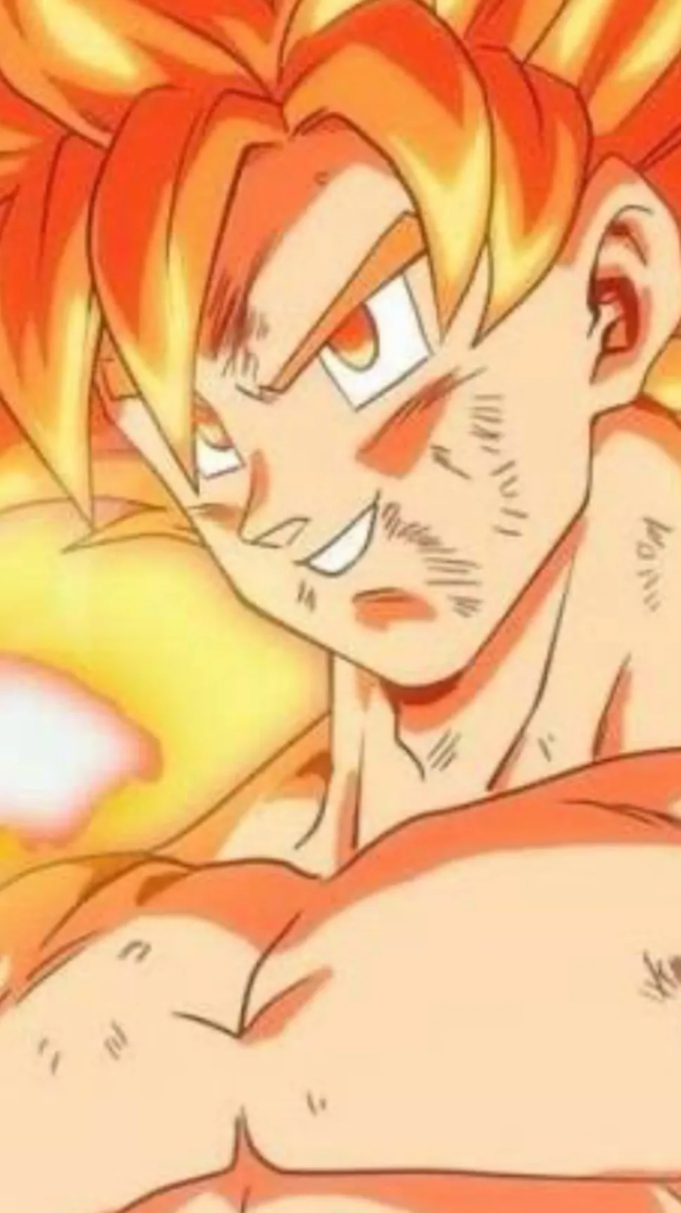 ai character: Super saiyan Goku  background