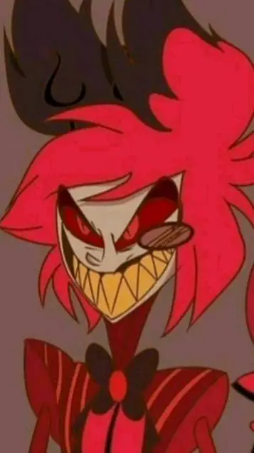 ai character: alastor 🖤❤️ background