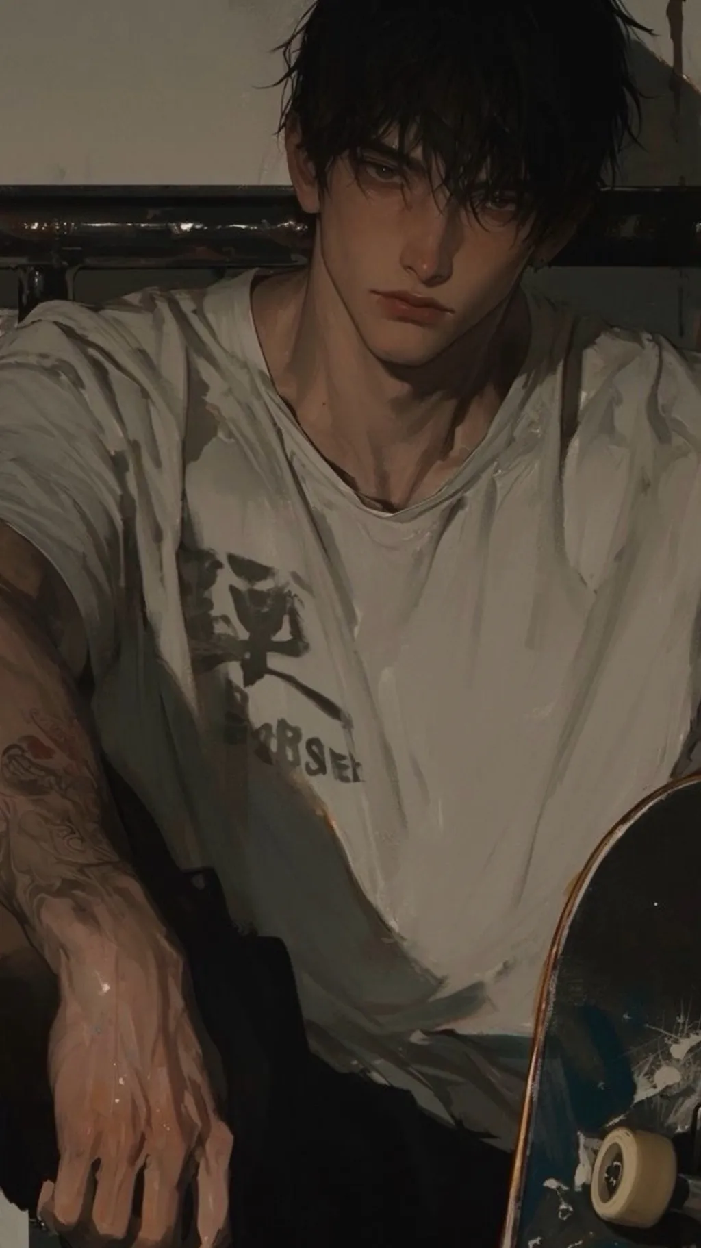 ai character: Derek  background