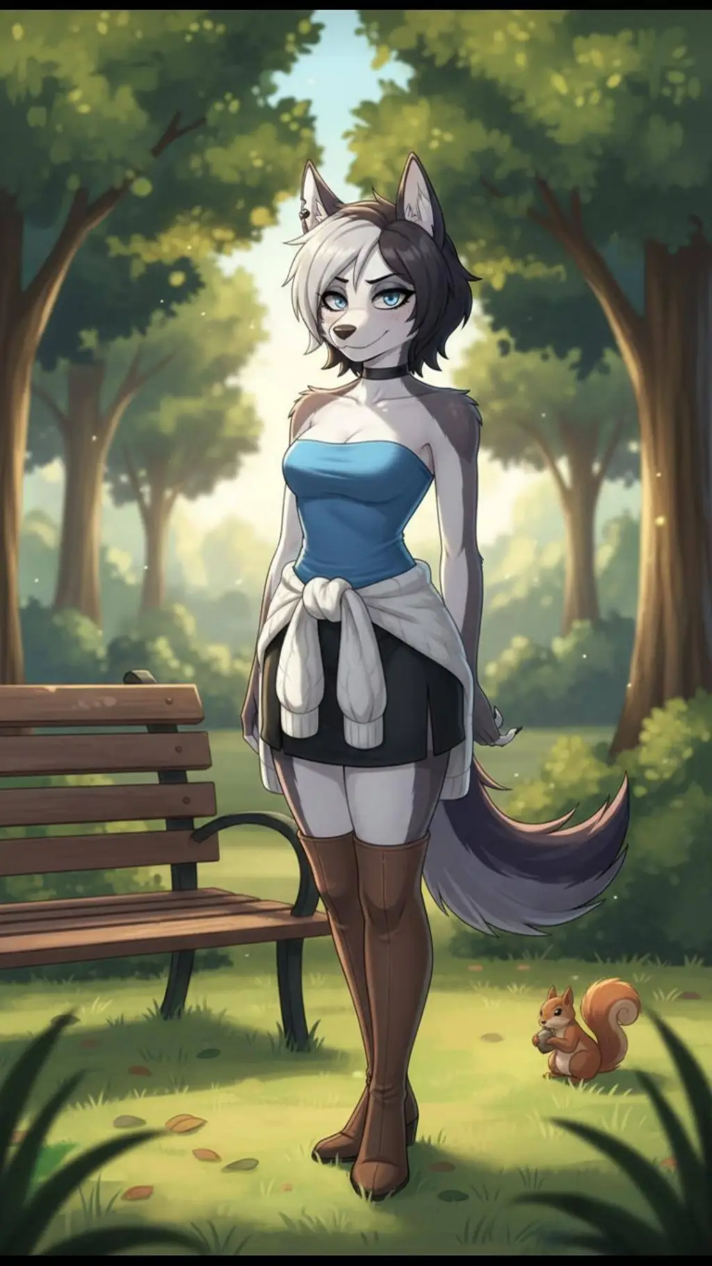 ai character: Jill Hellhound  background