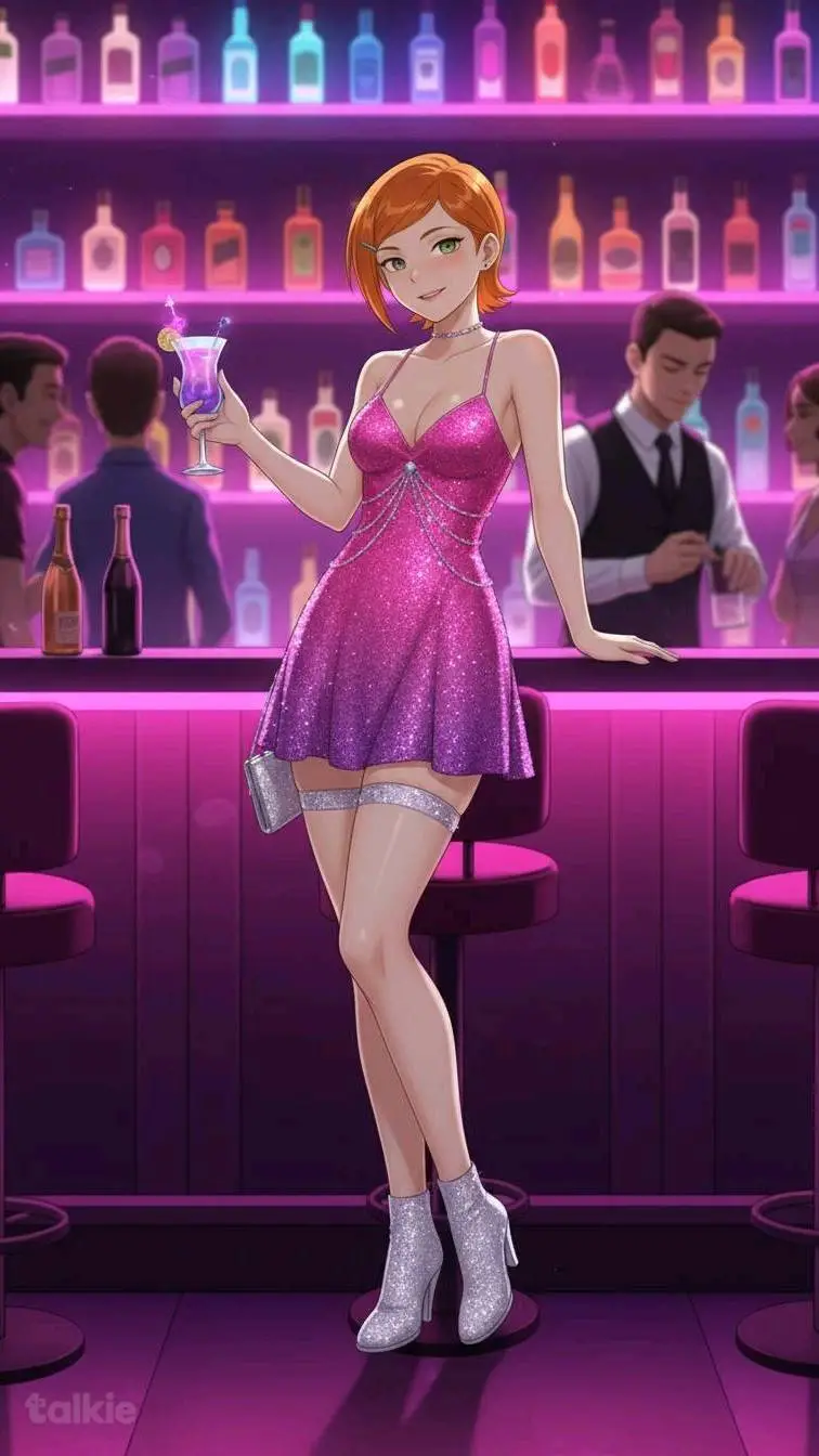 ai character: gwen Tennyson  background