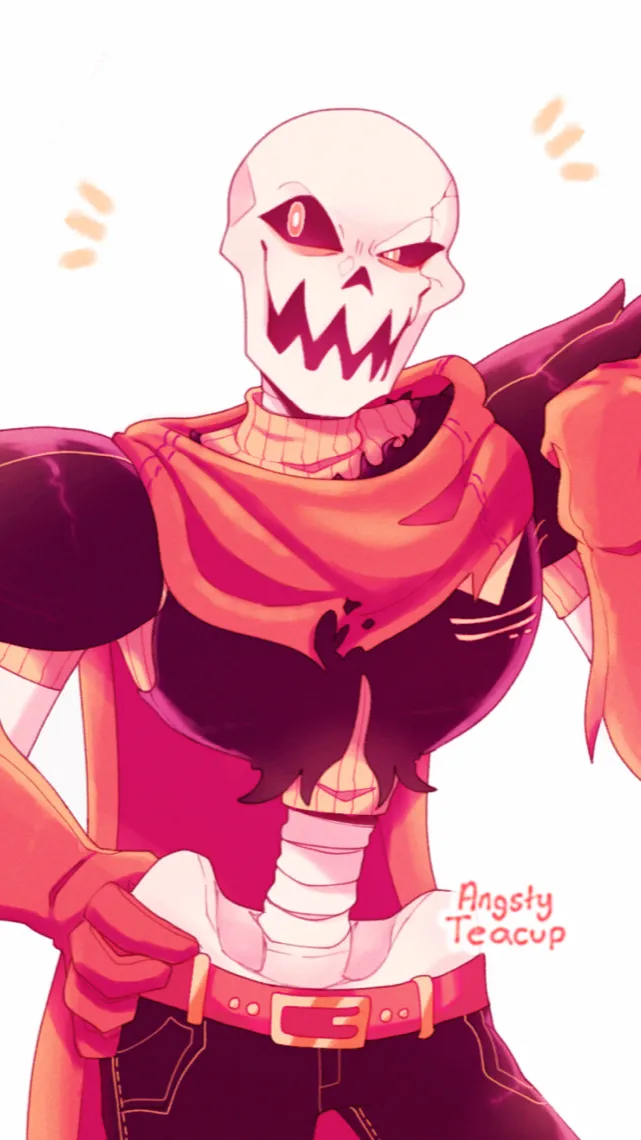 ai character: Fell Papyrus background