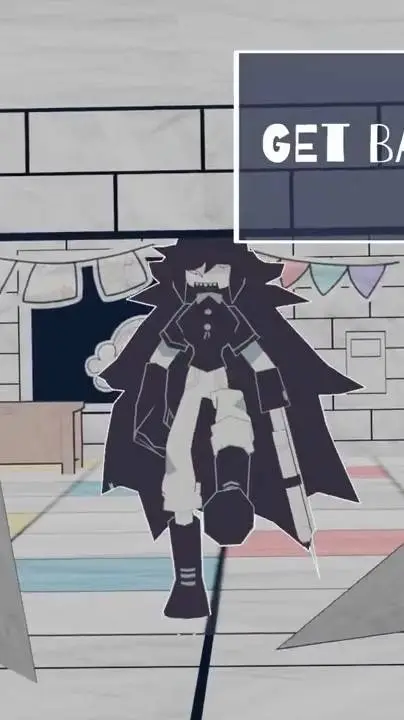 ai character: miss circle. background