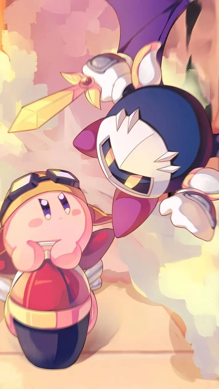 ai character: Kirby world  background