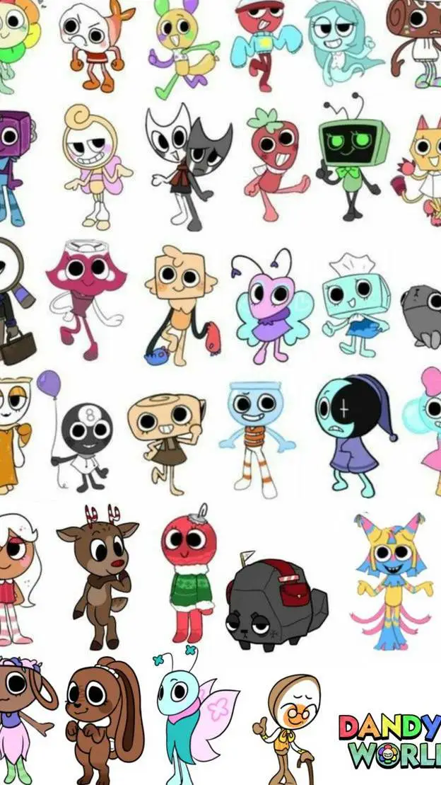 ai character: dandys world fart background