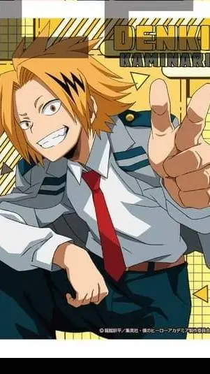 ai character: Denki Kaminari background