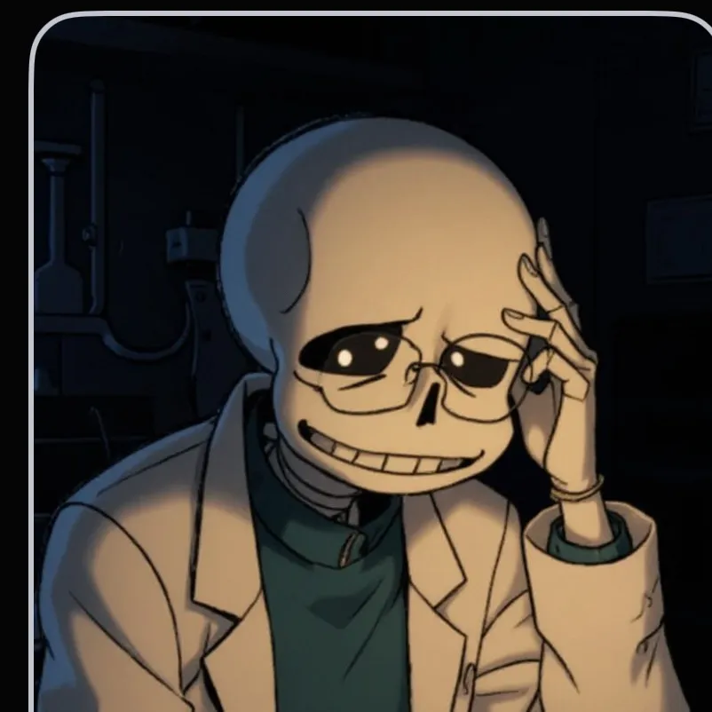 chat with ai character: Dad Sci Sans